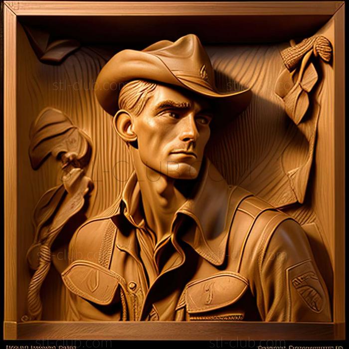 3D model Tom lovell American artist (STL)